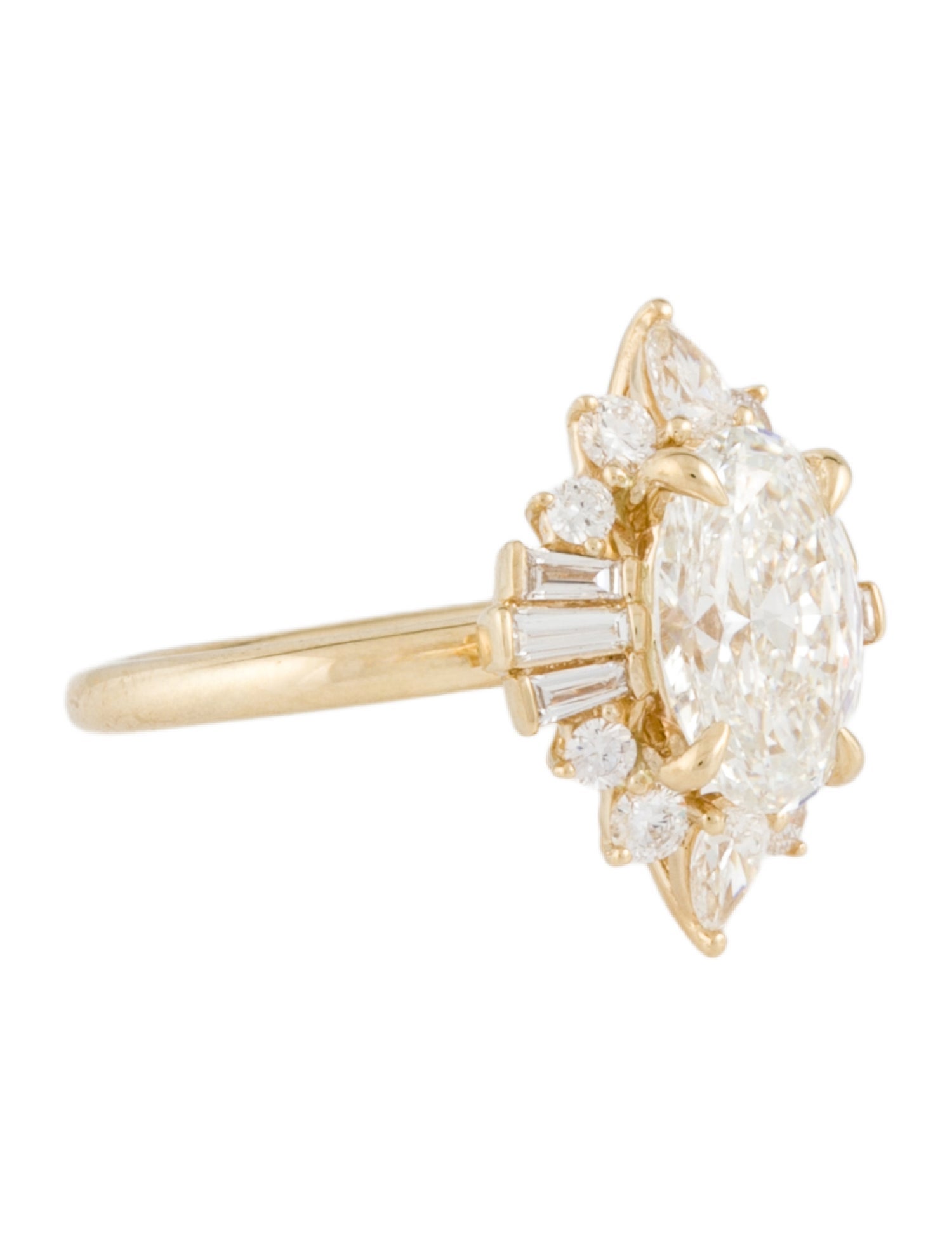 Gabriel & Co. 14K Lab Grown Diamond Engagement Ring