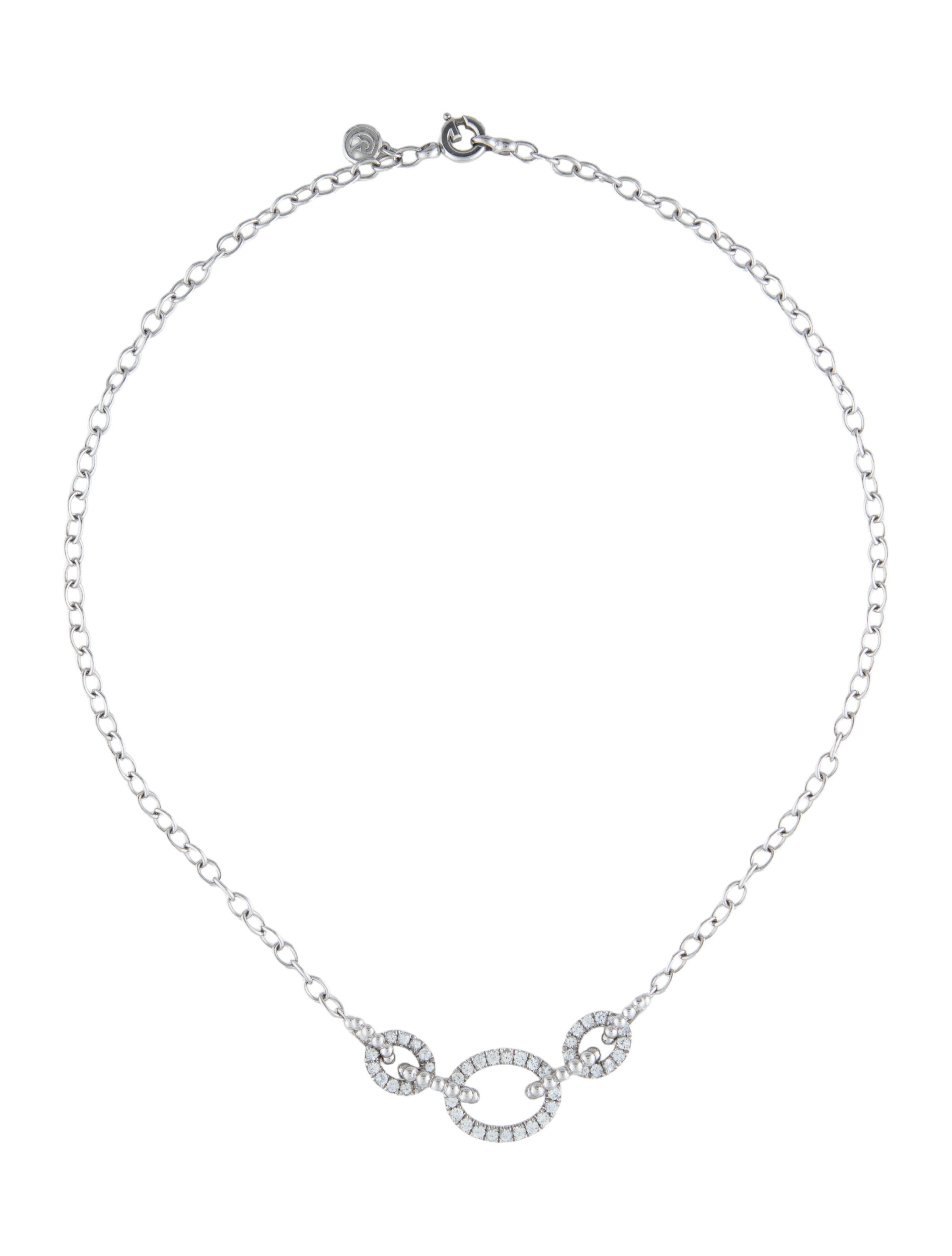 Tom Binns Pearl and Safety Pin Necklace - Silver Collar, Necklaces