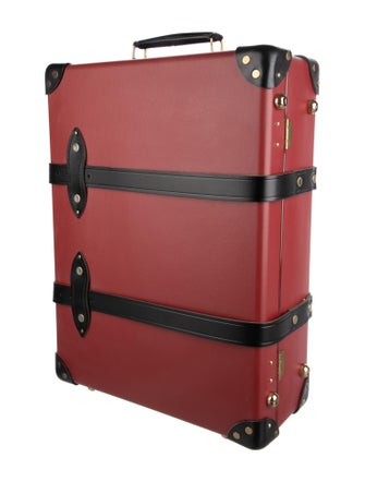 Globe-Trotter Leather Rolling Suitcase