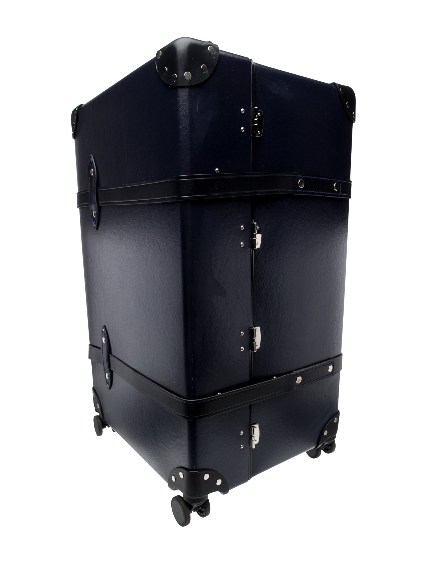 Globe-Trotter Solid Leather Trimmed Suitcase