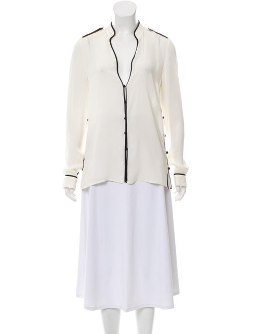 Gabriela Hearst Silk Long Sleeve Blouse