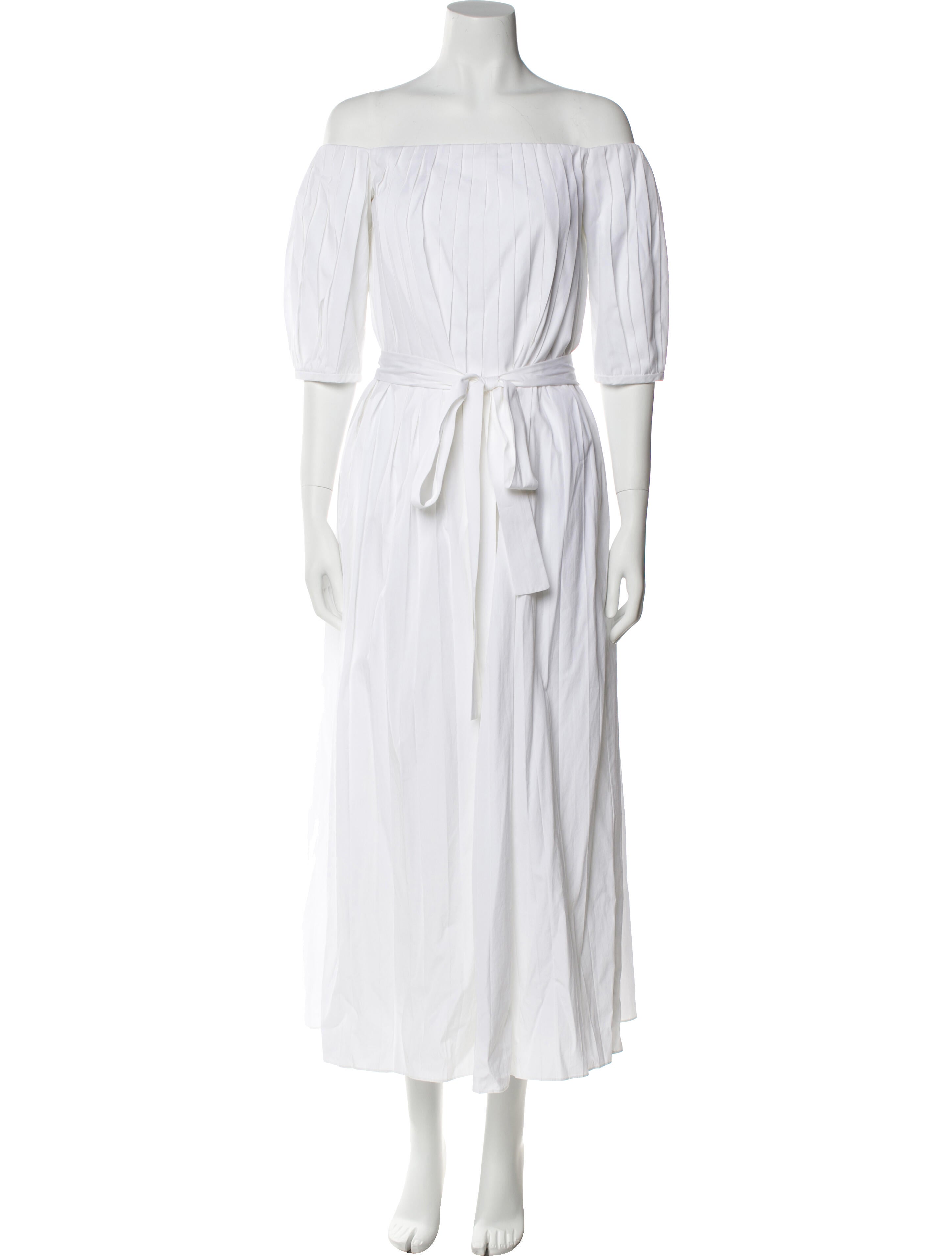 Gabriela Hearst Off-The-Shoulder Long Dress