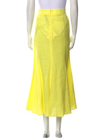 Gabriela Hearst Linen Midi Length Skirt