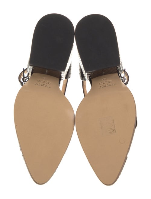 Gabriela Hearst Snakeskin T-Strap Sandals