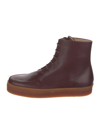 Gabriela Hearst Leather Lace-Up Boots