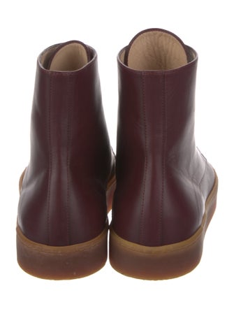 Gabriela Hearst Leather Lace-Up Boots