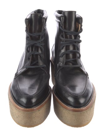 Gabriela Hearst Leather Lace-Up Boots