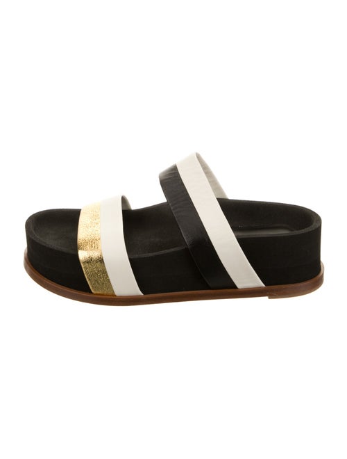 Gabriela Hearst Leather Striped Slides