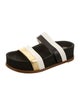 Gabriela Hearst Leather Striped Slides