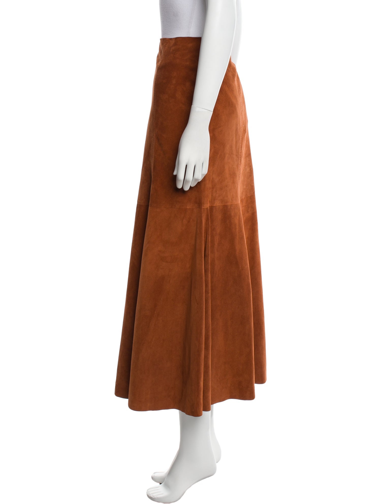 Gabriela Hearst Suede Midi Length Skirt w/ Tags