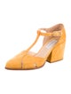 Gabriela Hearst Suede T-Strap Pumps