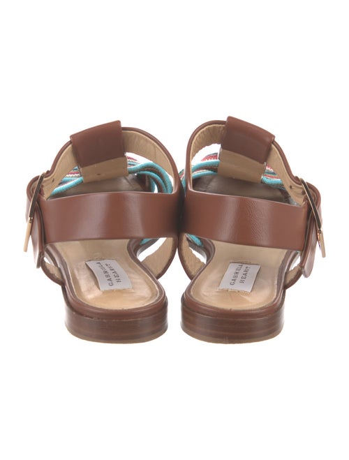 Gabriela Hearst Leather Striped Gladiator Sandals