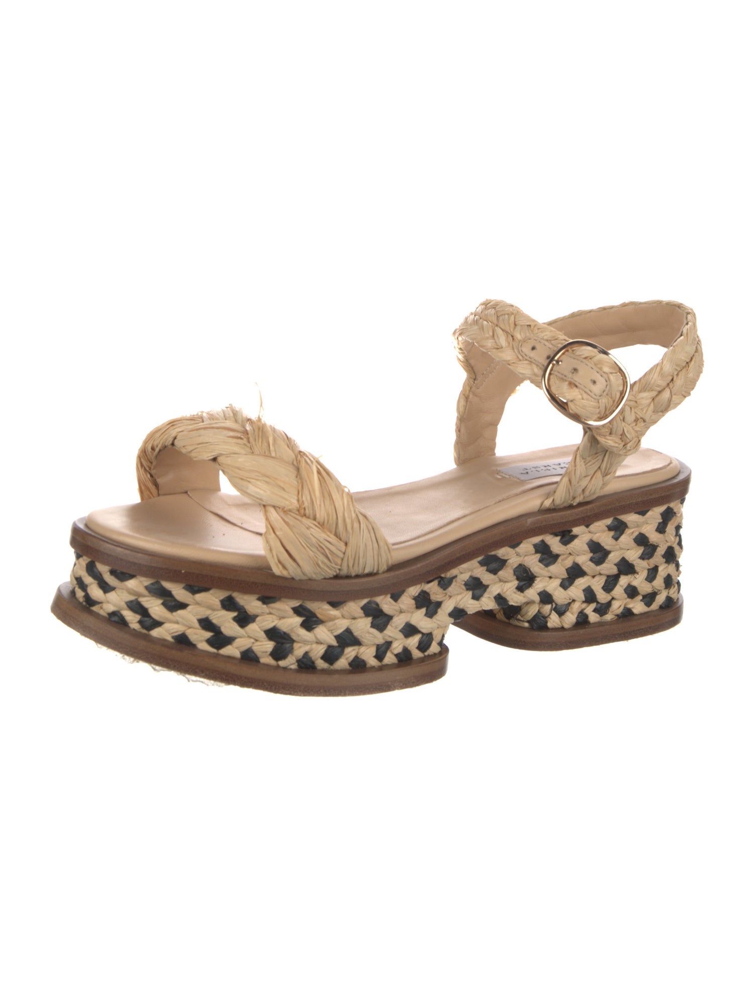 Gabriela Hearst Raffia Printed Sandals