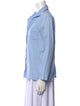 Gabriela Hearst Linen Long Sleeve Button-Up Top