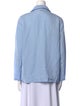 Gabriela Hearst Linen Long Sleeve Button-Up Top