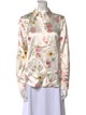 Gabriela Hearst Silk Floral Print Button-Up Top