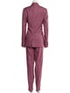 Gabriela Hearst Wool Plaid Print Pantsuit