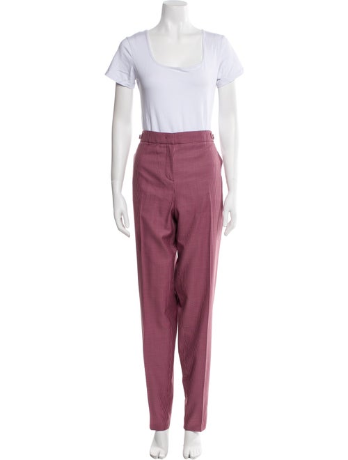 Gabriela Hearst Wool Plaid Print Pantsuit