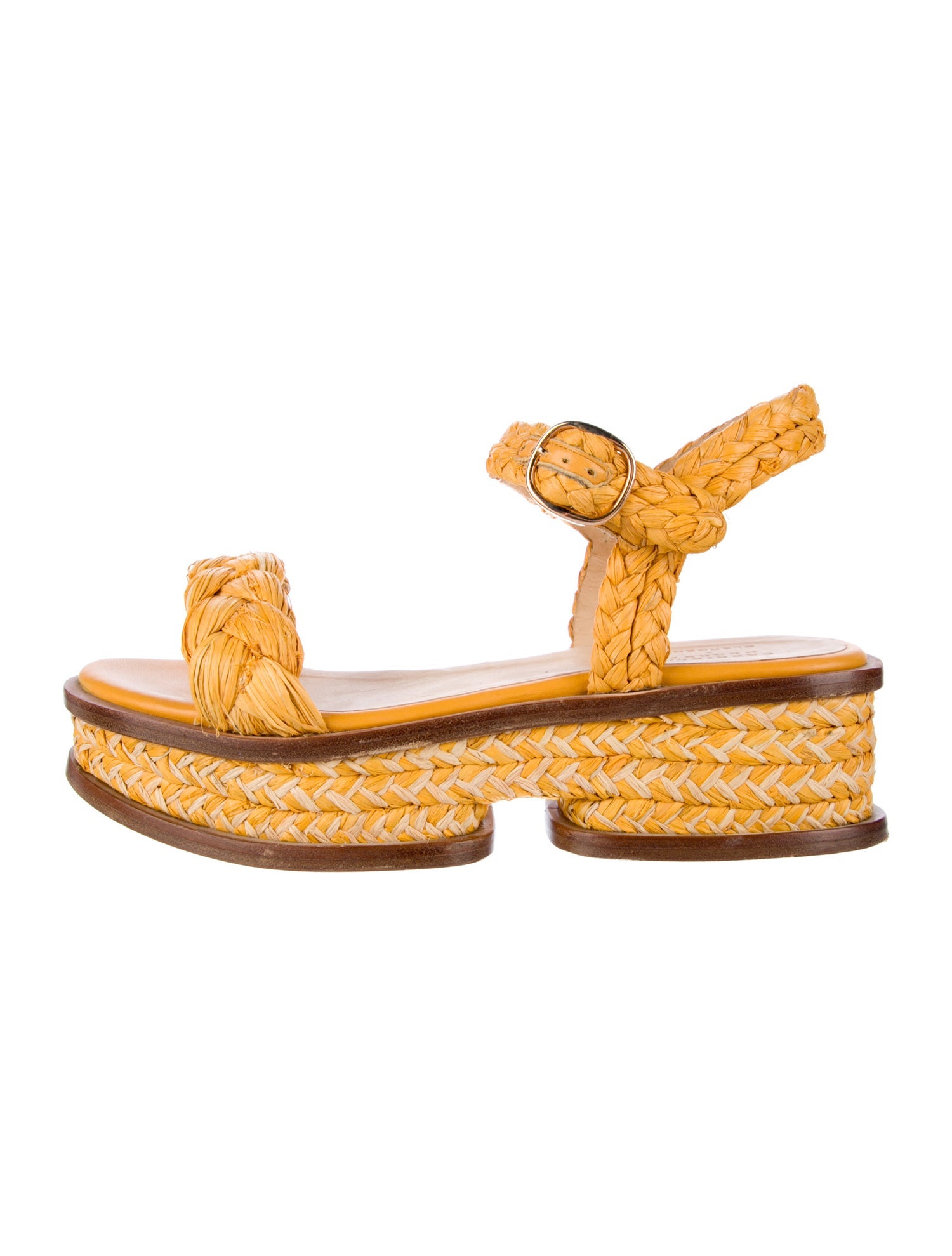 Gabriela Hearst Raffia Braided Accents Espadrilles