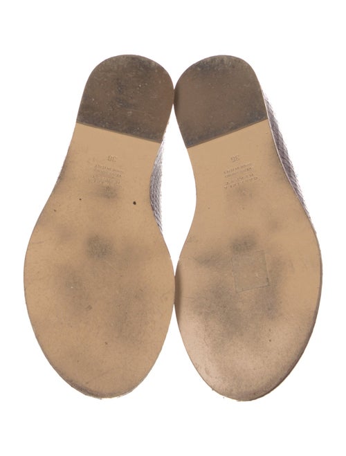 Gabriela Hearst Snakeskin Leather Trim Embellishment Slides