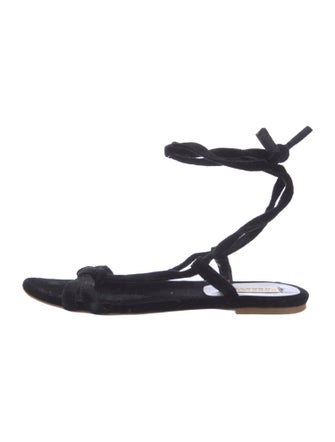 Gabriela Hearst Velvet Gladiator Sandals