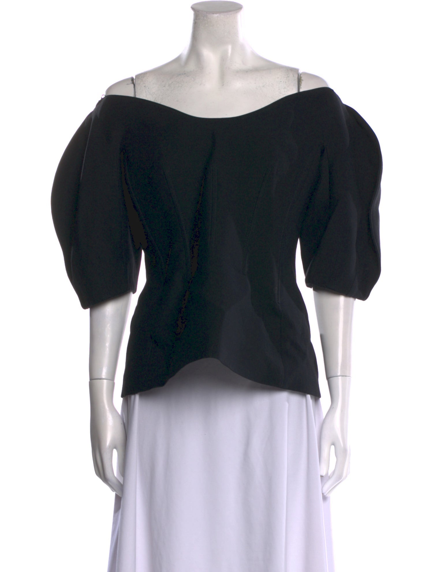 Gabriela Hearst Wool Bateau Neckline Top