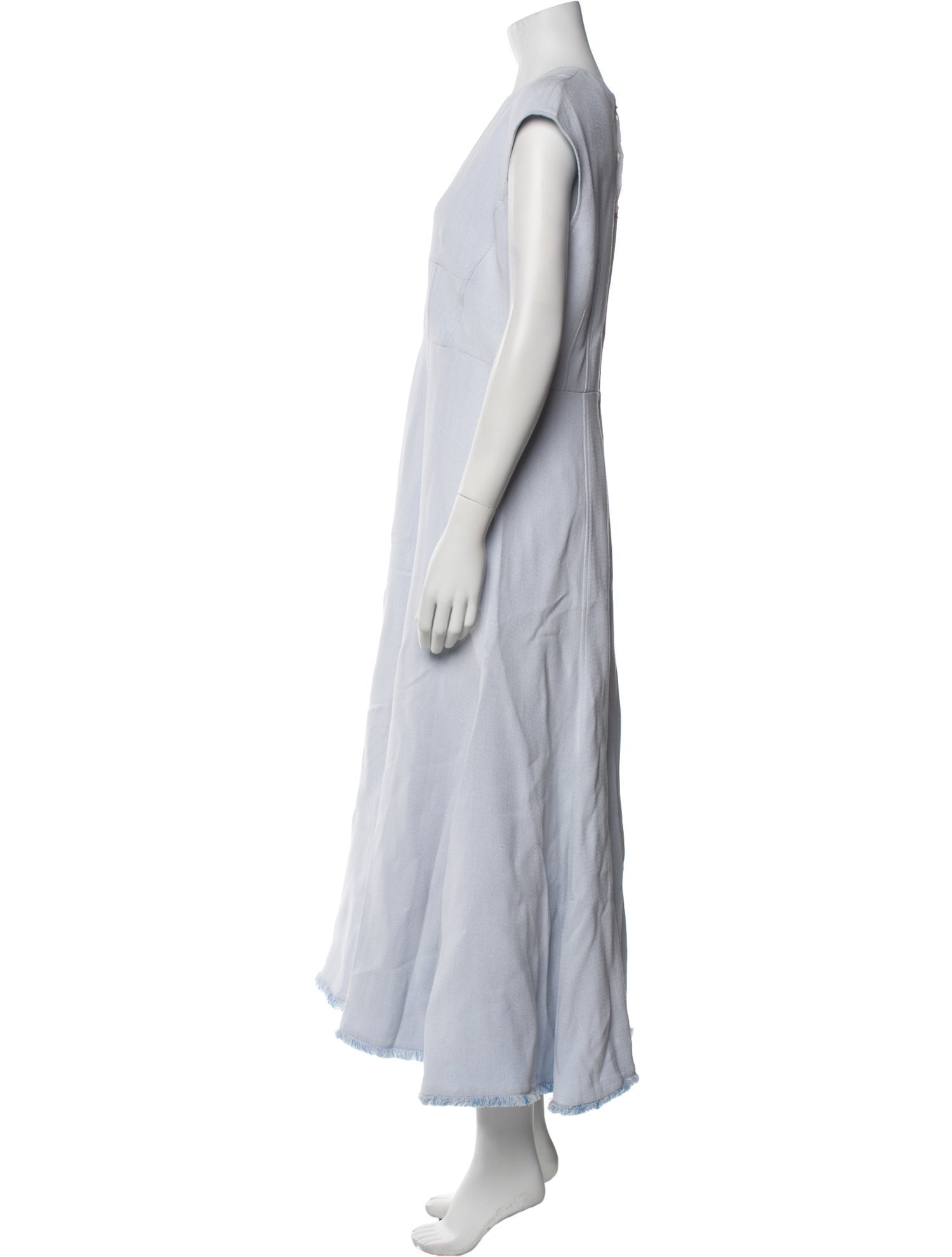 Gabriela Hearst Crew Neck Long Dress