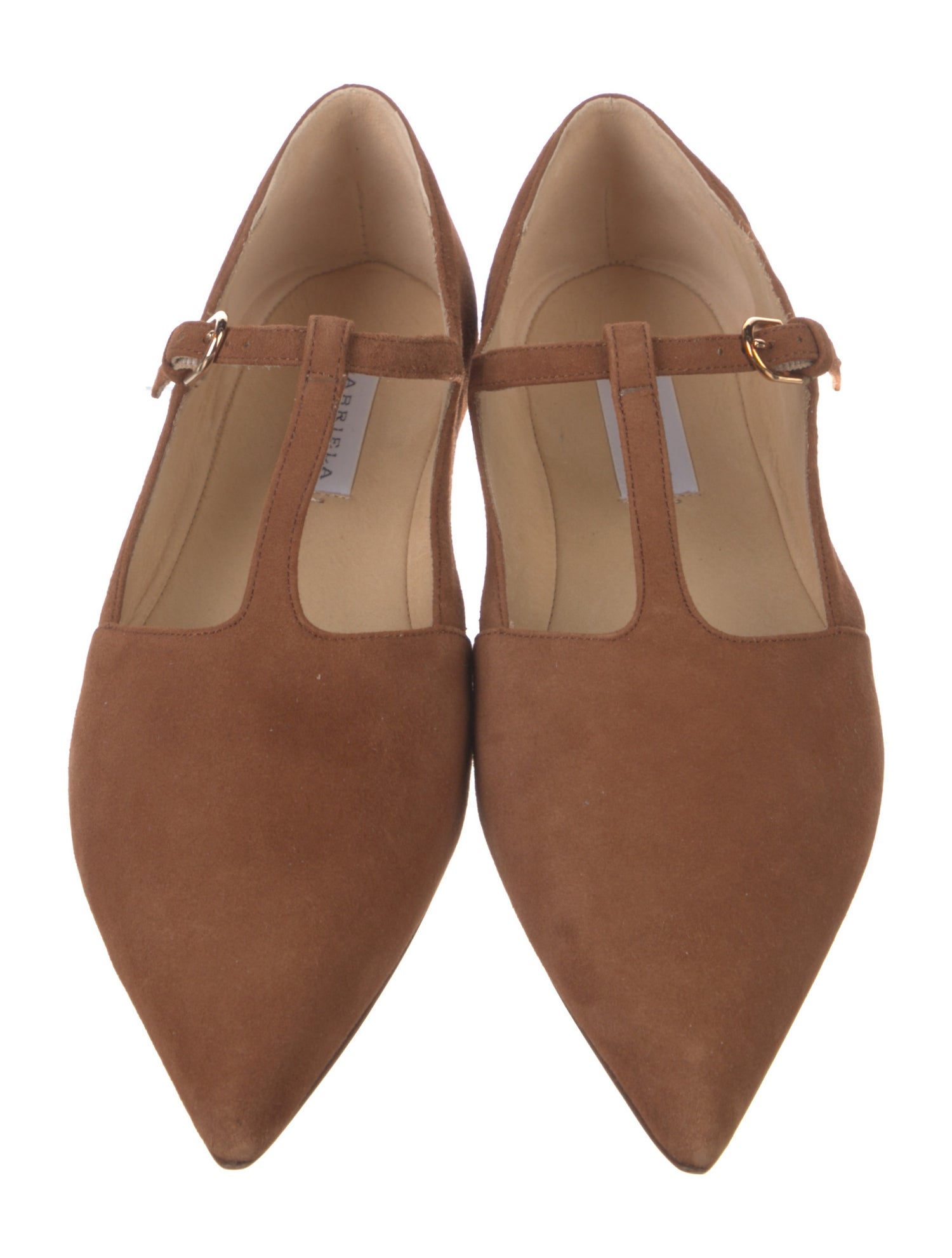Gabriela Hearst Suede Mary Jane Flats