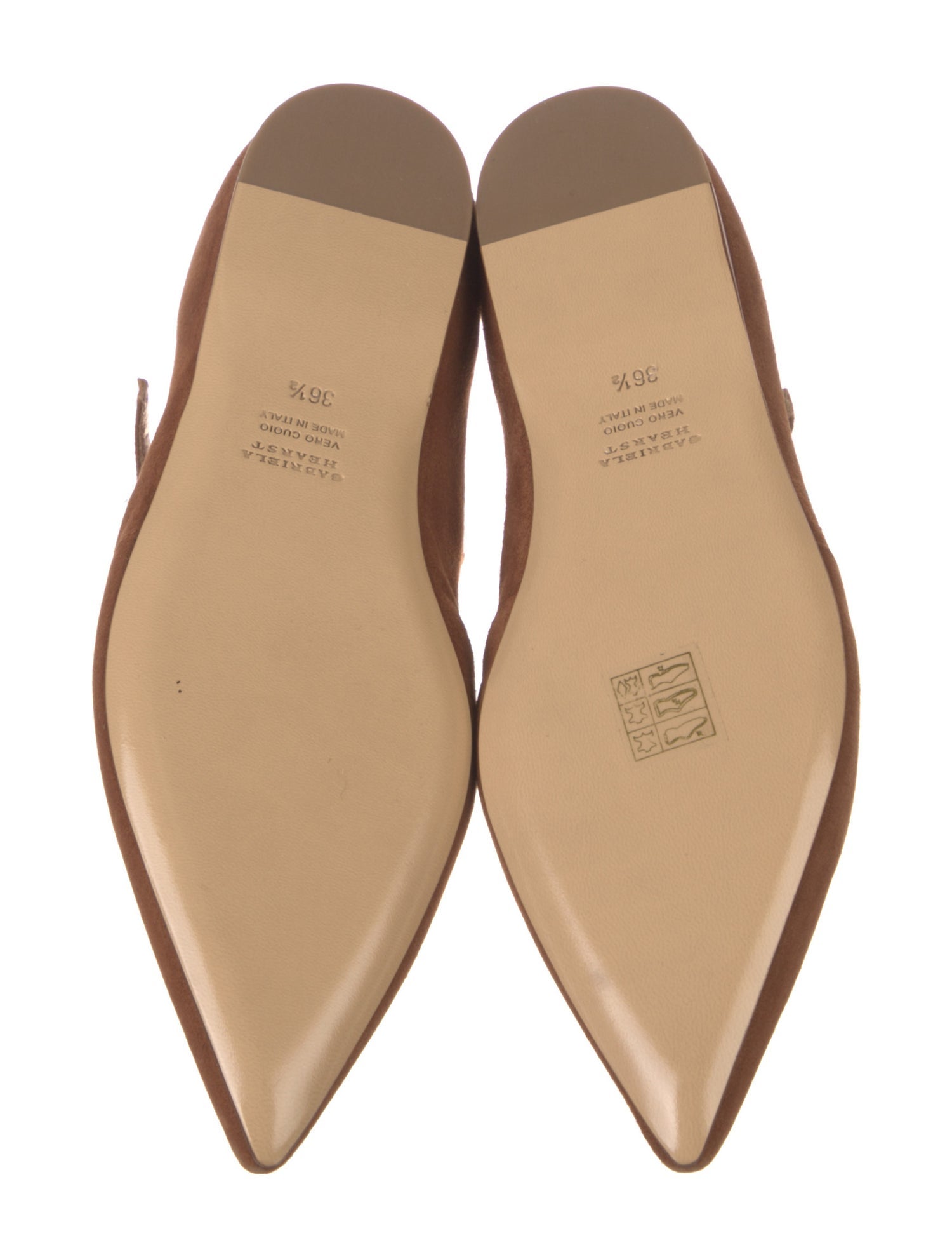 Gabriela Hearst Suede Mary Jane Flats