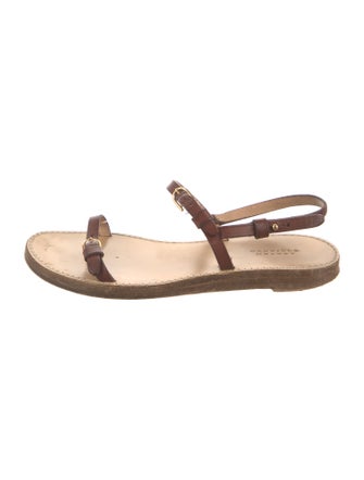 Gabriela Hearst Leather Slingback Sandals