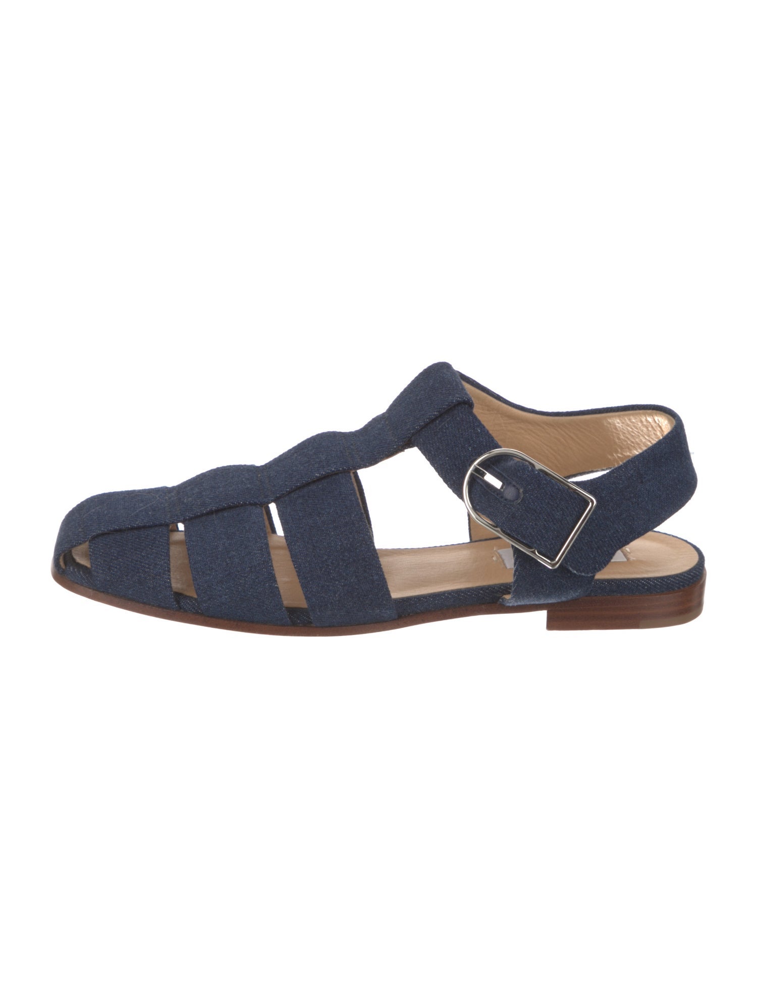 Gabriela Hearst denim flat sandals