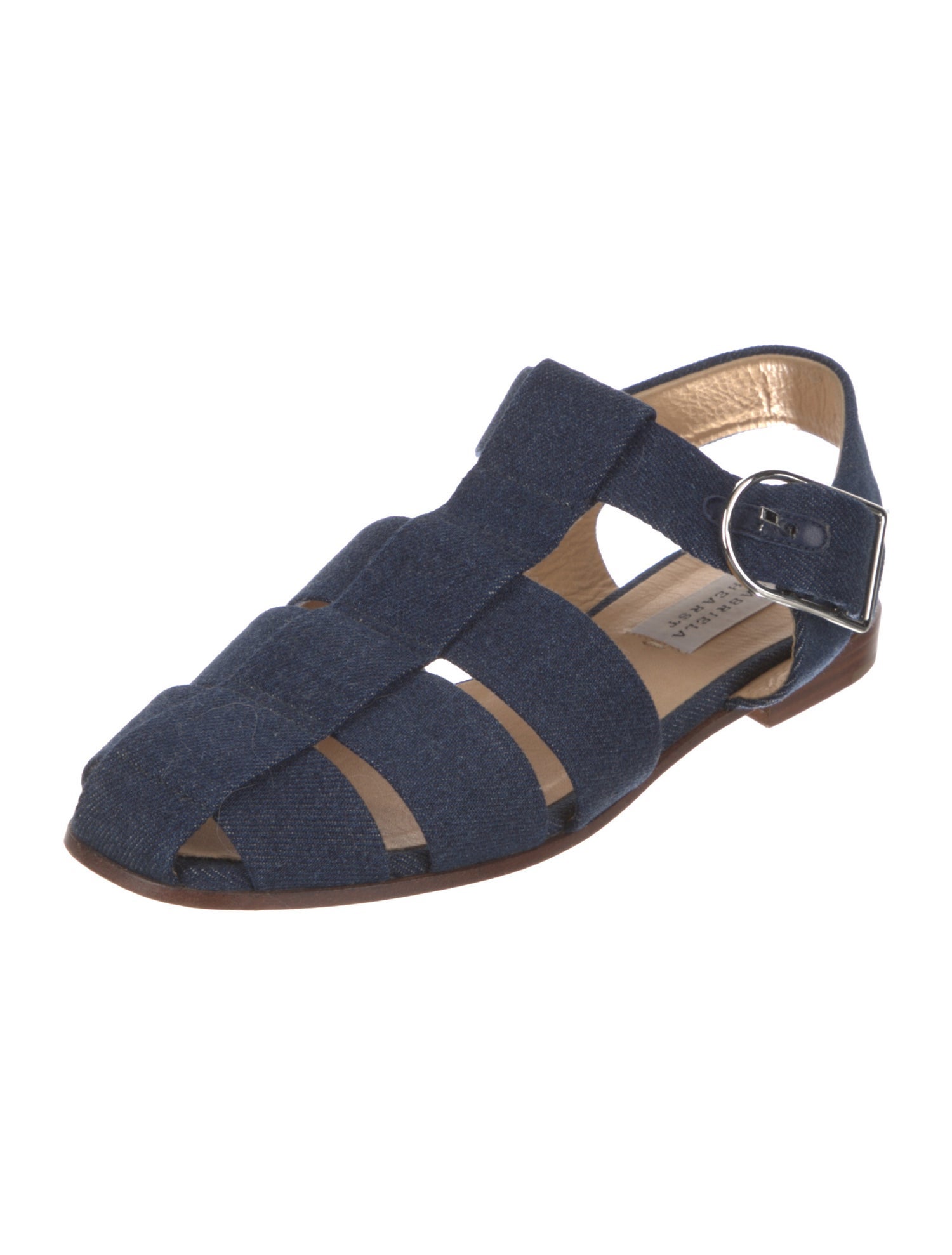 Gabriela Hearst denim flat sandals