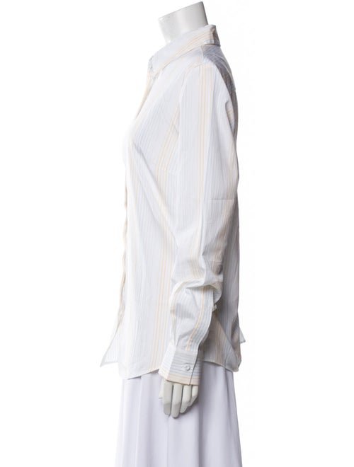 Gabriela Hearst Long Sleeve Button-Up Top