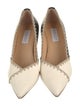 Gabriela Hearst Leather Whipstitch Trim Pumps