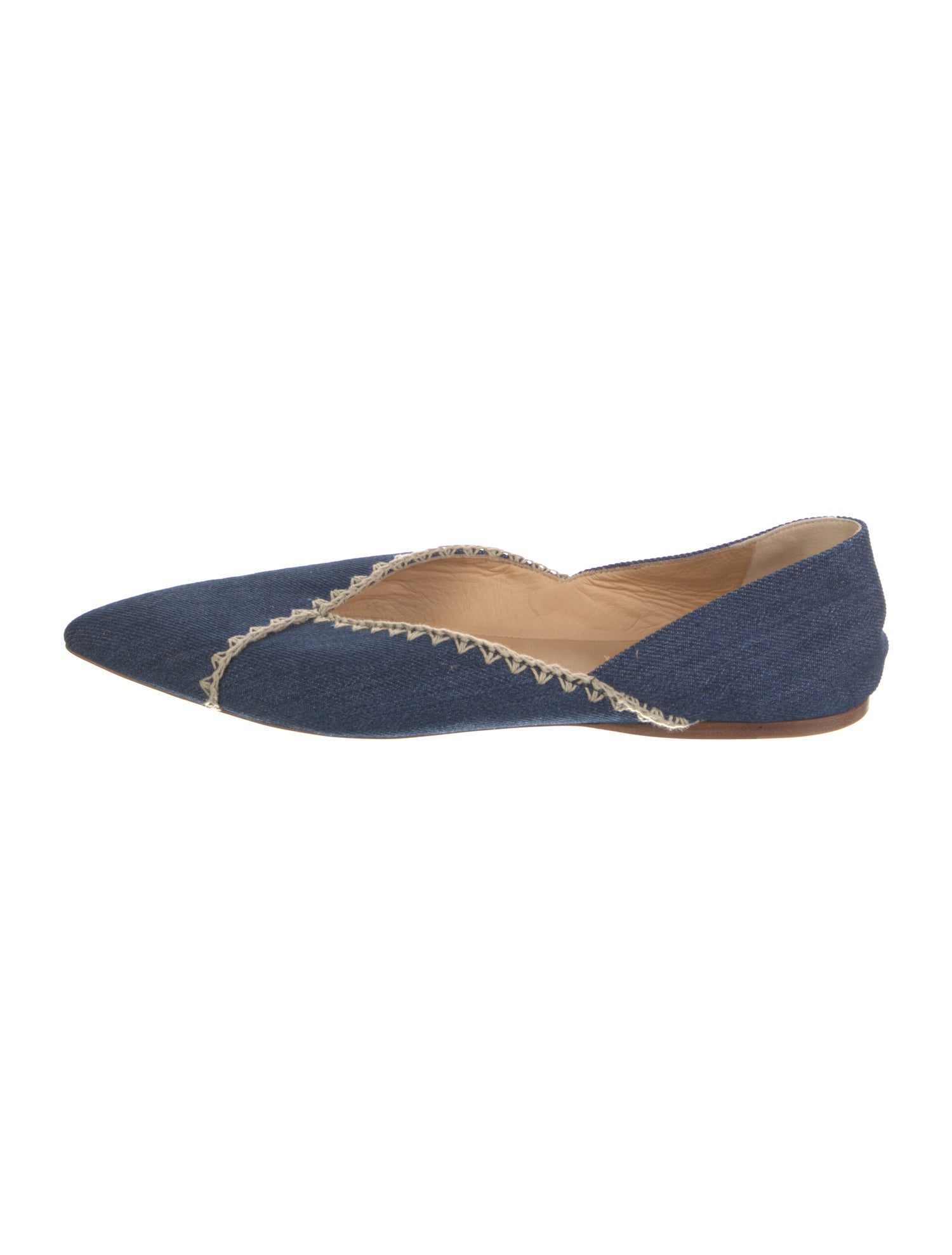 Gabriela Hearst Denim D'Orsay Flats
