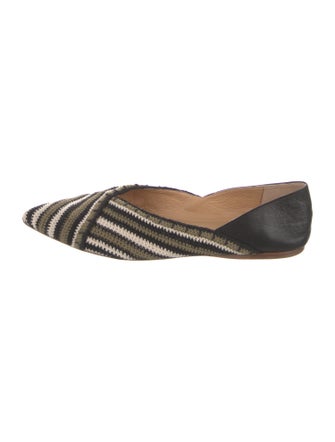 Gabriela Hearst Tweed Pattern D'Orsay Flats