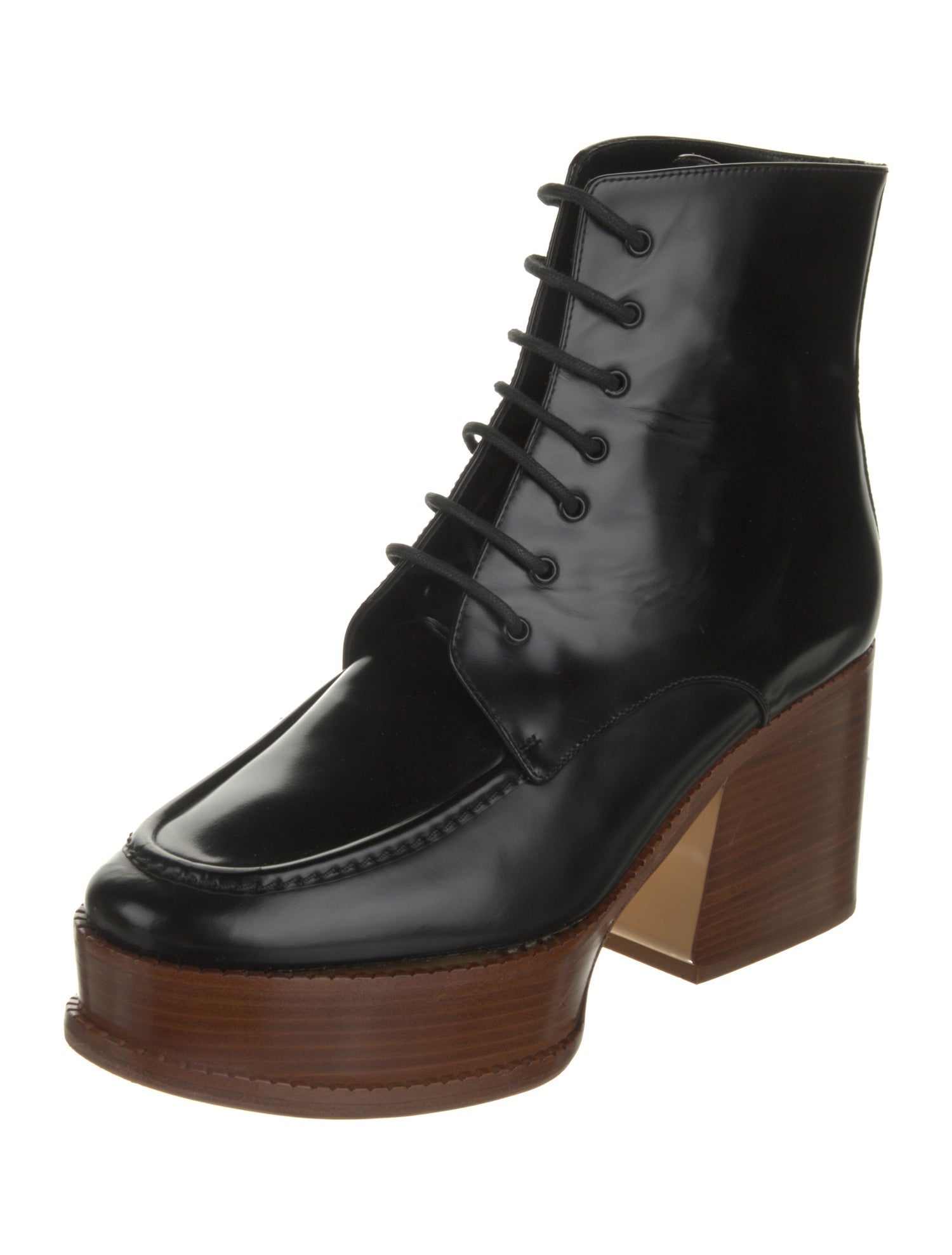 Gabriela Hearst Leather Lace-Up Boots
