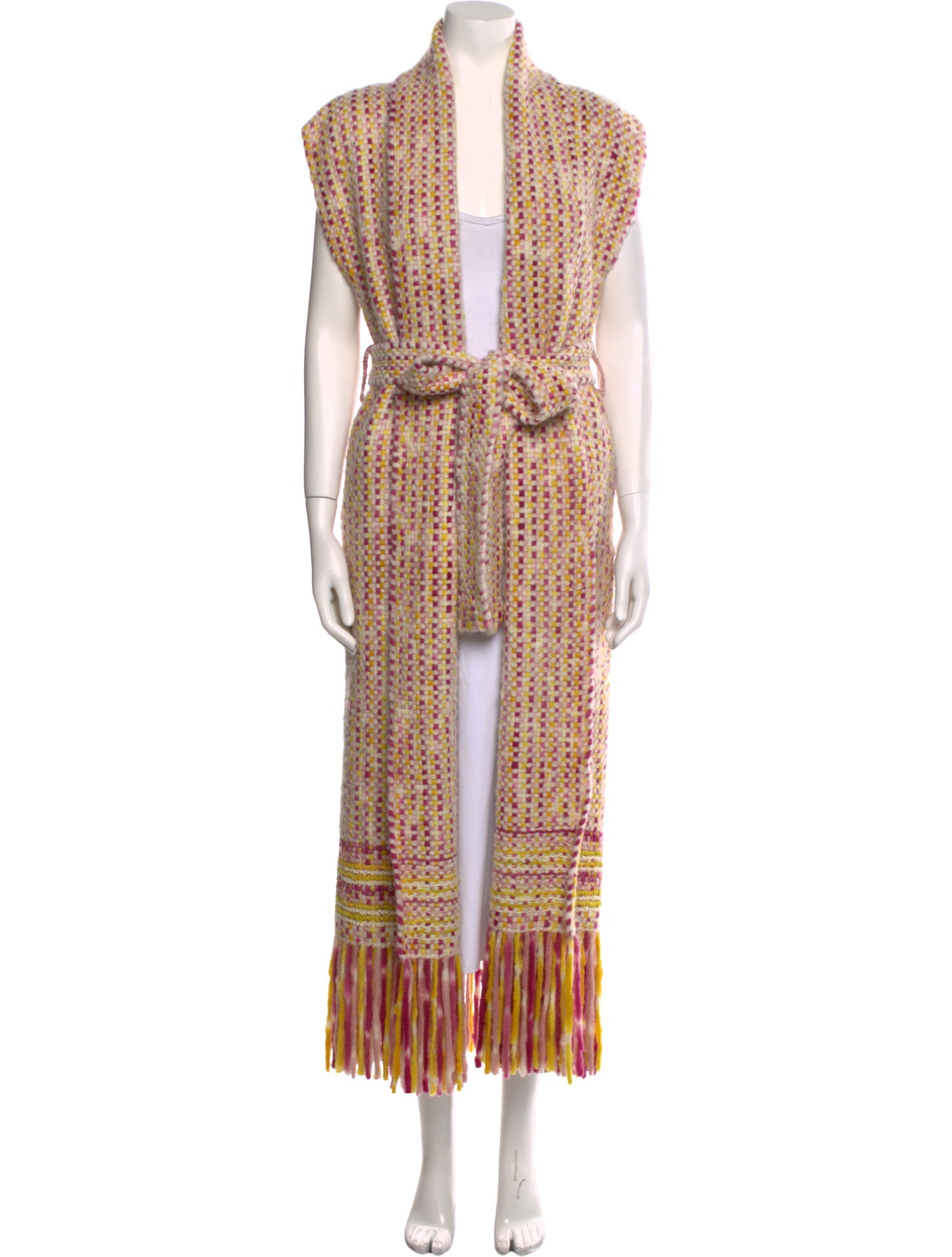 Gabriela Hearst Printed Open Front Sweater