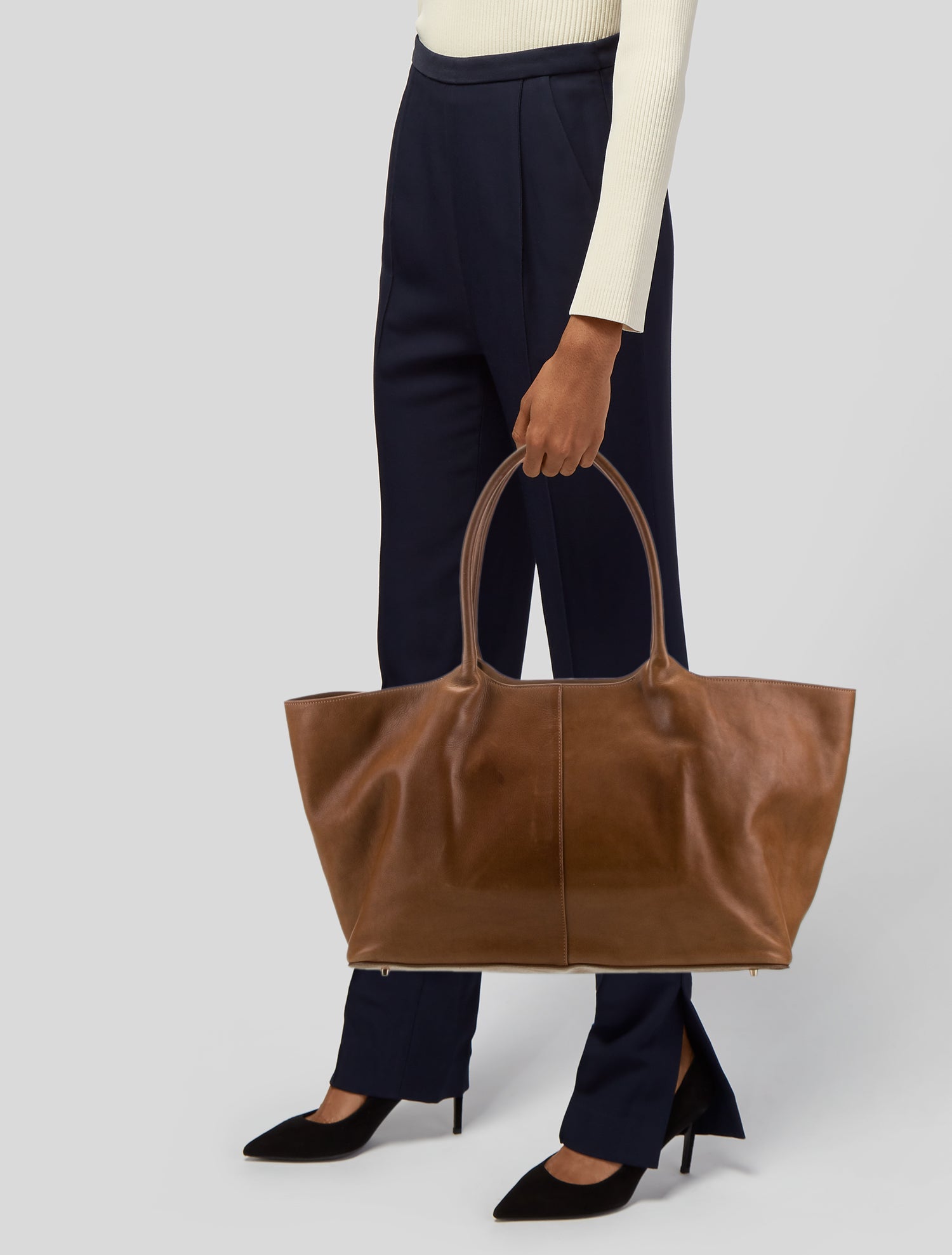 Gabriela Hearst Leather Weekender Bag