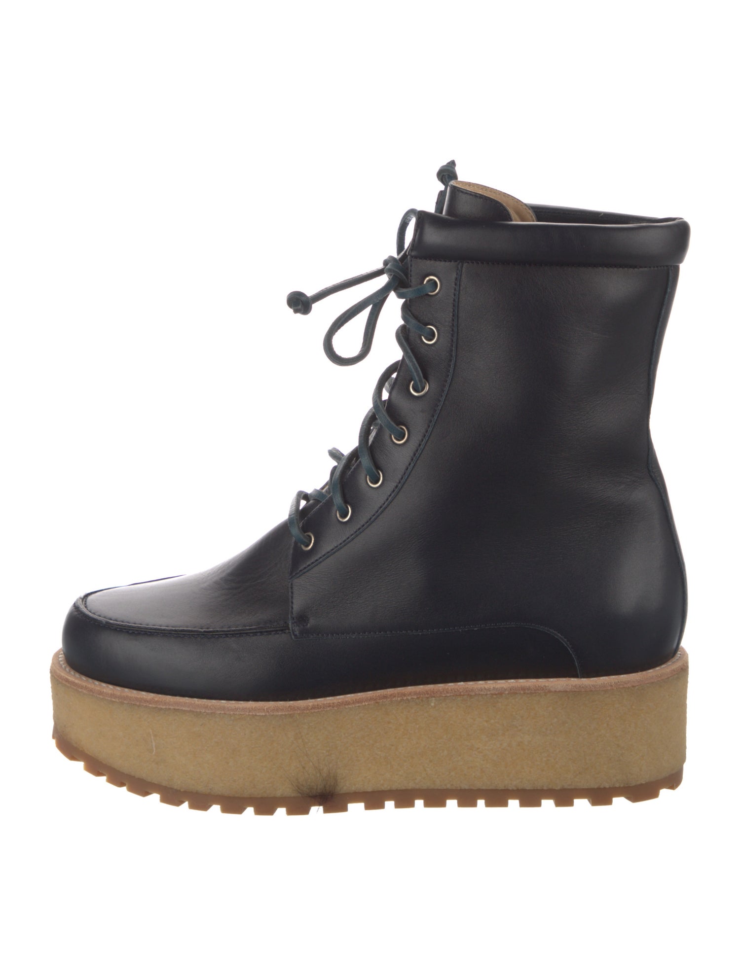 Gabriela Hearst Leather Lace-Up Boots