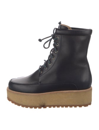 Gabriela Hearst Leather Lace-Up Boots