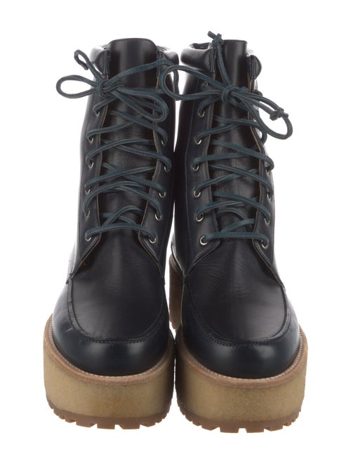 Gabriela Hearst Leather Lace-Up Boots