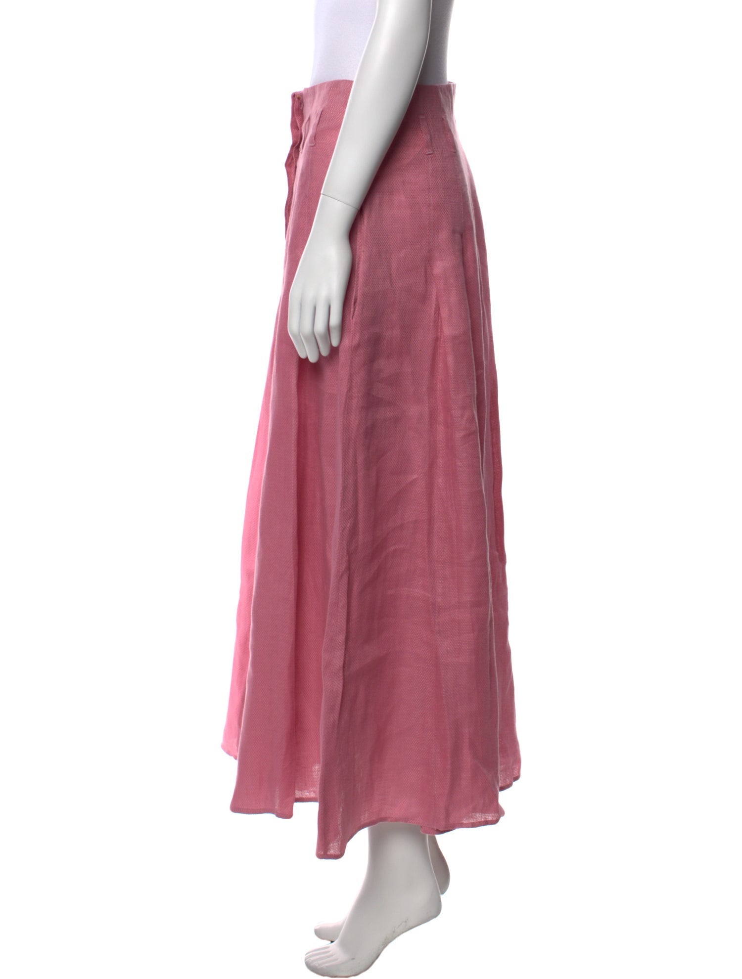 Gabriela Hearst Linen Midi Length Skirt