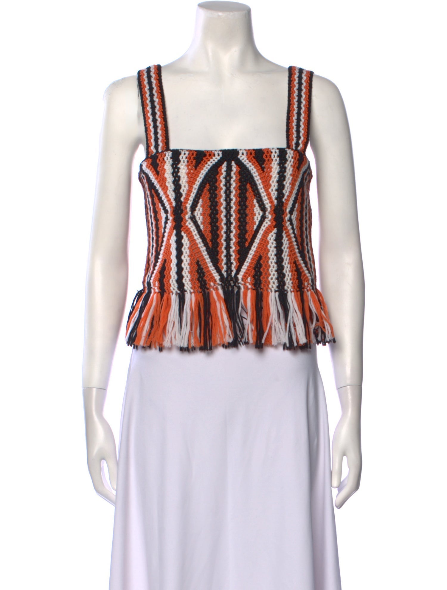 Gabriela Hearst Wool Striped Crop Top