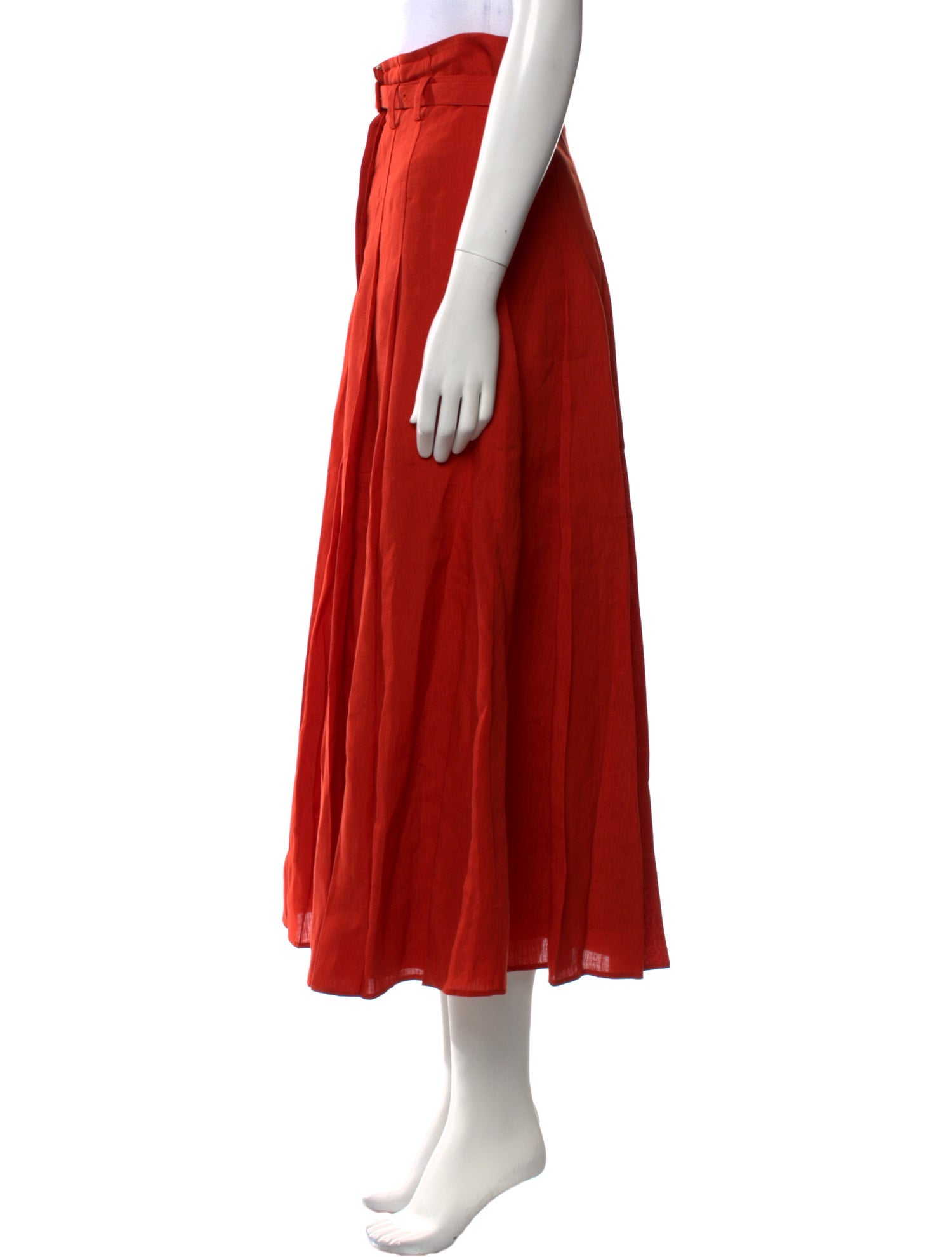 Gabriela Hearst Wool Midi Length Skirt