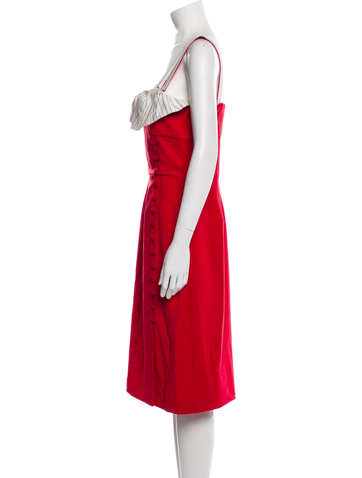 Gabriela Hearst Virgin Wool Midi Length Dress
