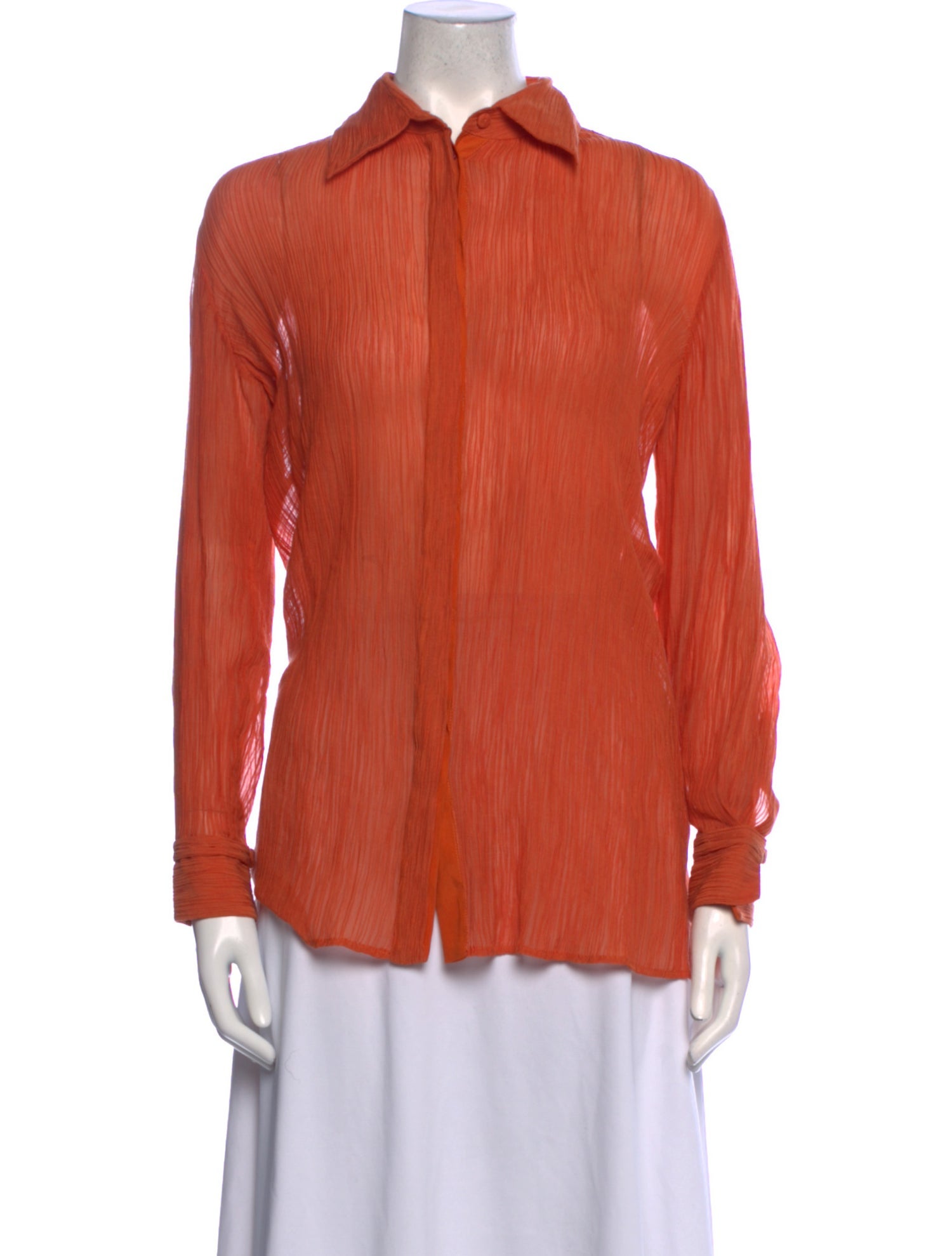 Gabriela Hearst Long Sleeve Button-Up Top