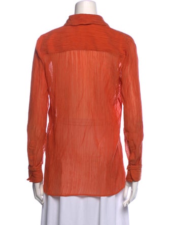 Gabriela Hearst Long Sleeve Button-Up Top