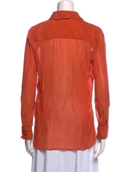 Gabriela Hearst Long Sleeve Button-Up Top