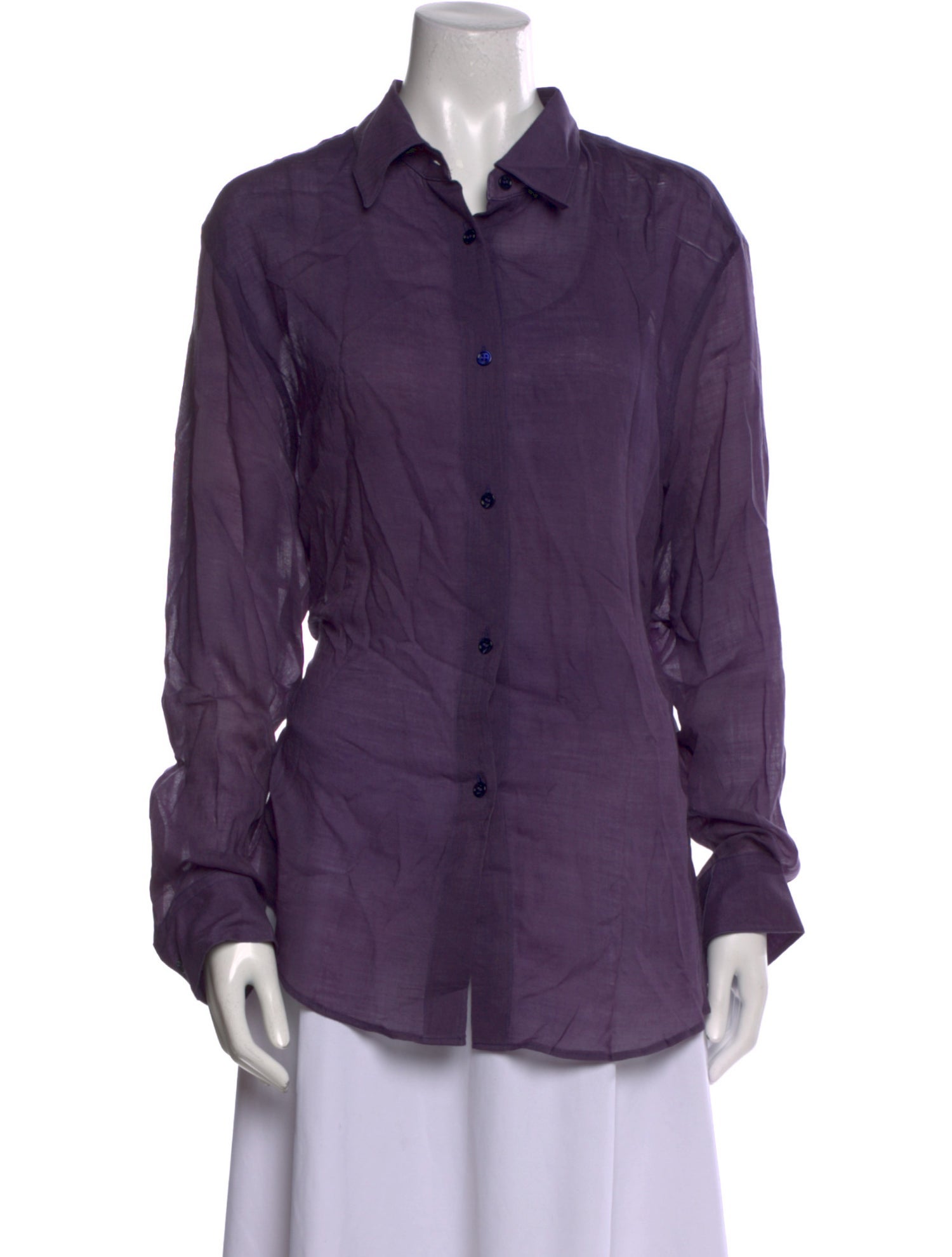 Gabriela Hearst Cashmere Long Sleeve Button-Up Top w/ Tags